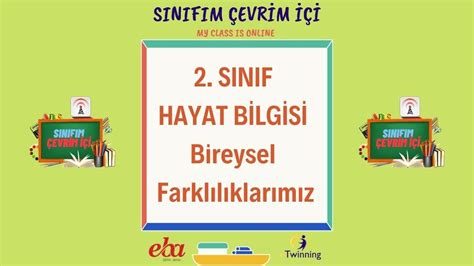 2 SINIF HAYAT BİLGİSİ Bireysel Farklılıklarımız YouTube