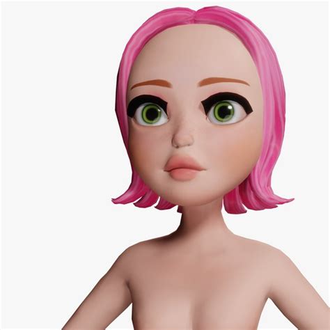 Cartoon Women 2 Character 3d Girl3d模型 Turbosquid 1875122