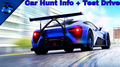 Asphalt 8 Zenvo TSR S Car Hunt Info Test Drive YouTube