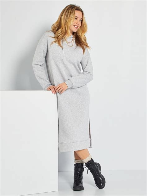 Robe Sweat Oversize Gris Kiabi 18 00