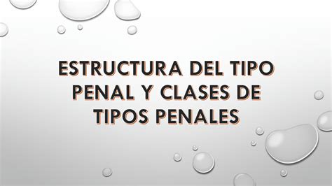 Solution Estructura Del Tipo Penal Y Clases De Tipos Penales Studypool