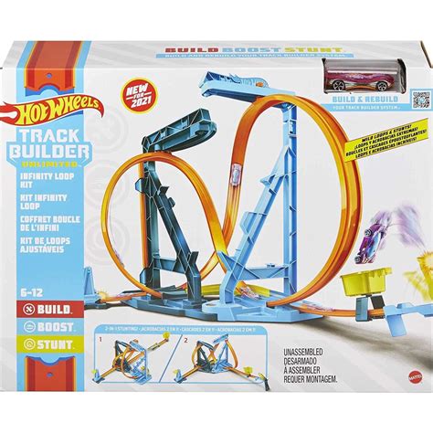 Hot Wheels ORIGINAL Track Builder Kit Loop Infinito Carrinho Incluso Mattel Shopee