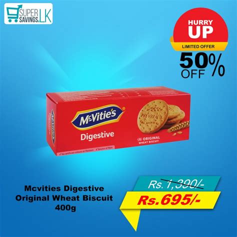 Mcvities Digestive Original Wheat Biscuit 400g Supersavings