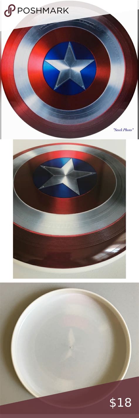 🆕 Marvel Captain America Logo Shield Frisbee Disc | Marvel captain ...