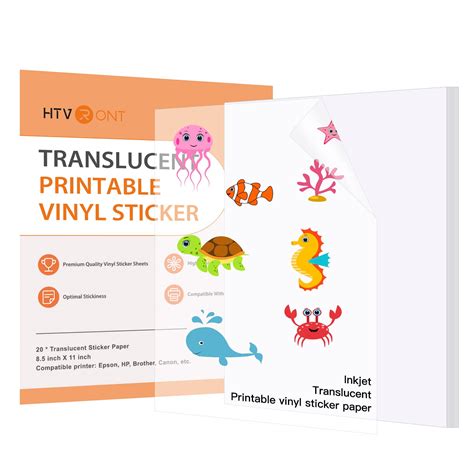 Buy Htvront Translucent Printable Vinyl Sticker Paper For Inkjet