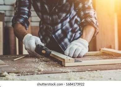 Naked Carpenter Using Straightedge Draw Line