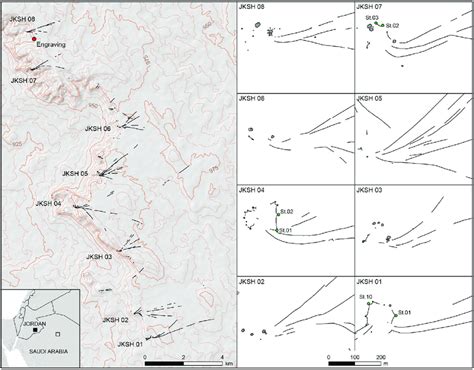 Location of fieldwork in Jordan. Location of the eight desert kites in... | Download Scientific ...