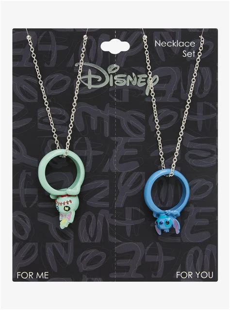 Hot Topic Disney Lilo And Stitch Scrump Stitch Ring Best Friend Necklace Set Hawthorn Mall