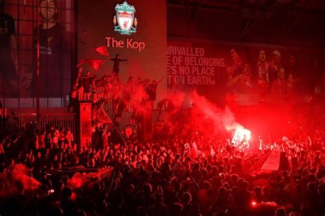 Liverpool fans turn the city red after breaking 30-year Premiership drought