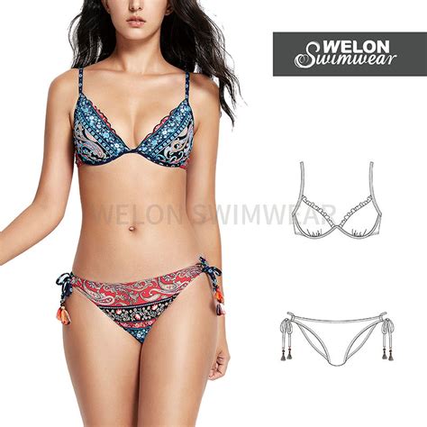 Womens Boho Paisley Bikini Set Supplier