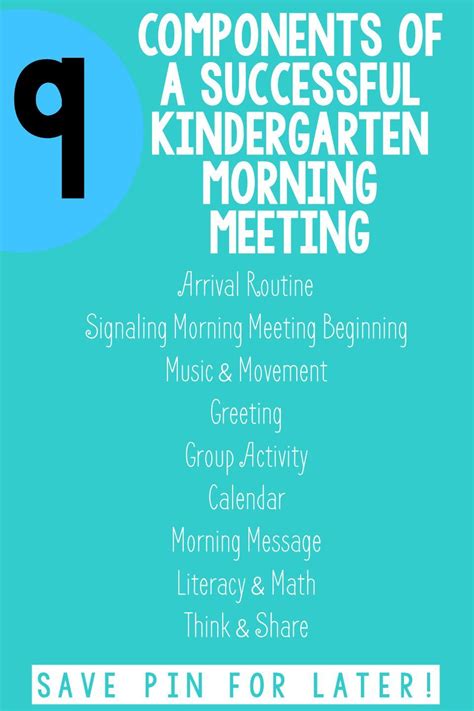 Kindergarten Morning Meeting Routines Can Be Set Up And Implemented