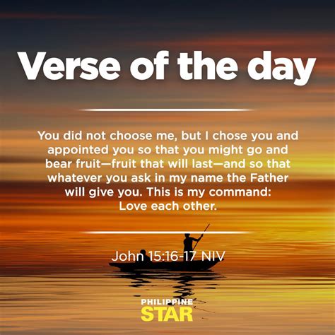 The Philippine Star On Twitter VERSE OF THE DAY You Did Not Choose Me