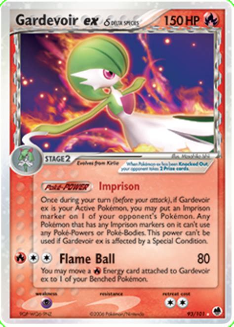 Gardevoir Ex Delta Species EX Dragon Frontiers 93 Pokemon Card