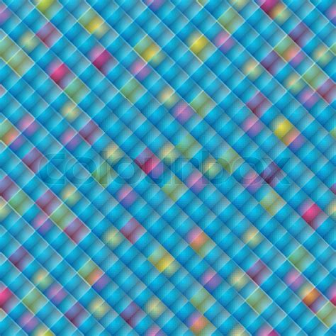 Geometrische Textur Viereck Blau Bunt Vektor Hintergrund Stock Vektor