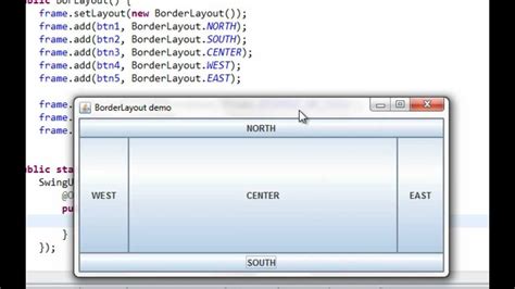 Java Swing Gui Tutorial 15 Borderlayout Youtube