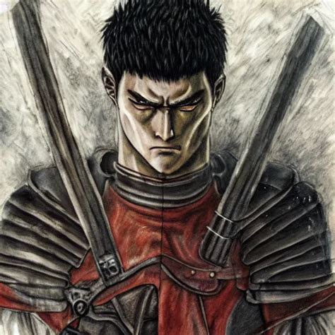 Portrait Of Guts From The Anime Berserk Classical Stable Diffusion