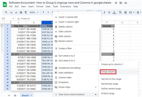 Group Ungroup Rows And Columns In Google Sheets Step By Step Guide