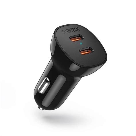 Choetech Adowarka Samochodowa X Usb Typ C Quick Charge Power Delivery