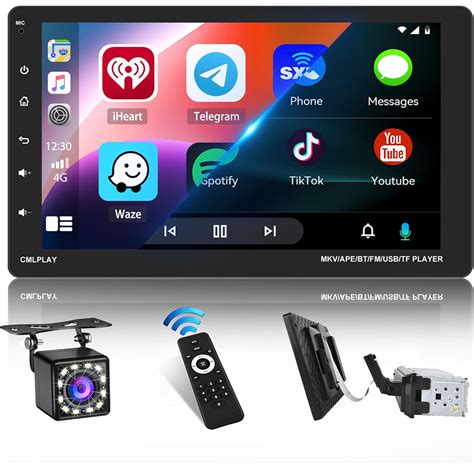 Inefala Single Din Apple Carplay Detachable Touchscreen Car Stereo With Android Auto