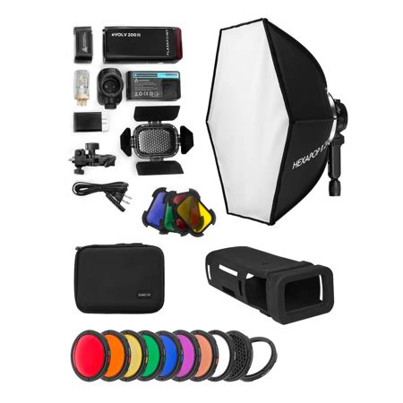 Flashpoint Evolv Ttl Pocket Flash Kit W Glow Hexapop Ii And Ota