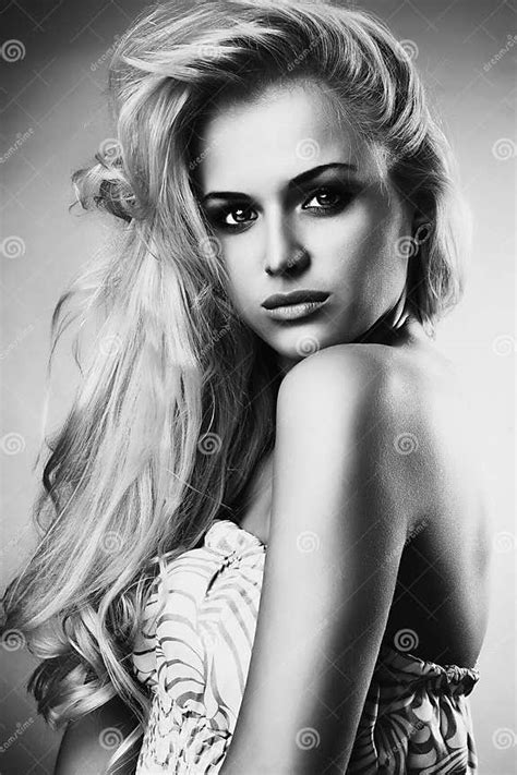 Beautiful Young Womansexy Blond Girl Stock Image Image Of Flirt Healthy 49023491