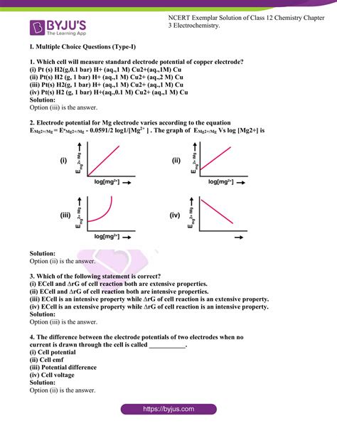 Ncert Exemplar Class 12 Ncert Exemplar Chemistry Solutions Chapter 3