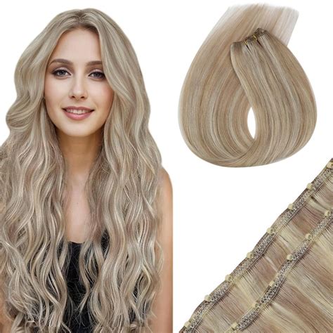 Amazon Sunny Hair Beaded Weft Hair Extensions Human Hair G