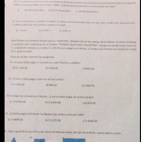 Hola por favor ayúdame es un examen de quinto grado primaria por favor