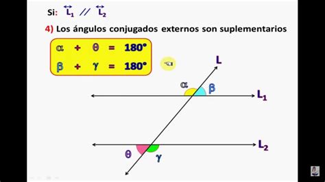 Angulos Entre Rectas Paralelas Y Una Secante Youtube