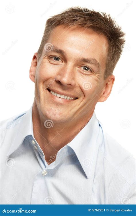 Handsome Smiling Man Stock Image Image Of Attitude Grinning 5762201