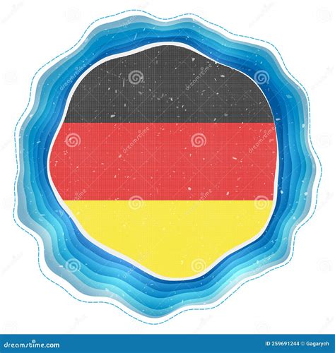 Germany Flag In Frame Stock Vector Illustration Of Republic 259691244