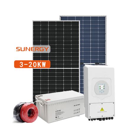 Complete Set 20 Kw 10000 Watt On Grid Solar Panel System Home