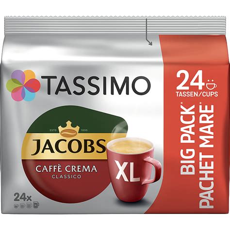 Achat Tassimo Jacobs Capsules de café Caffé Crema Classico XL Big