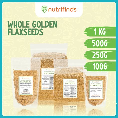 Nutrifinds Golden Flaxseeds Flax Seeds Whole Lazada Ph