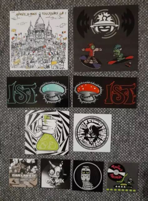 Lot Stickers Hardcore Tribe Osmik Ist Fanatik Sound System