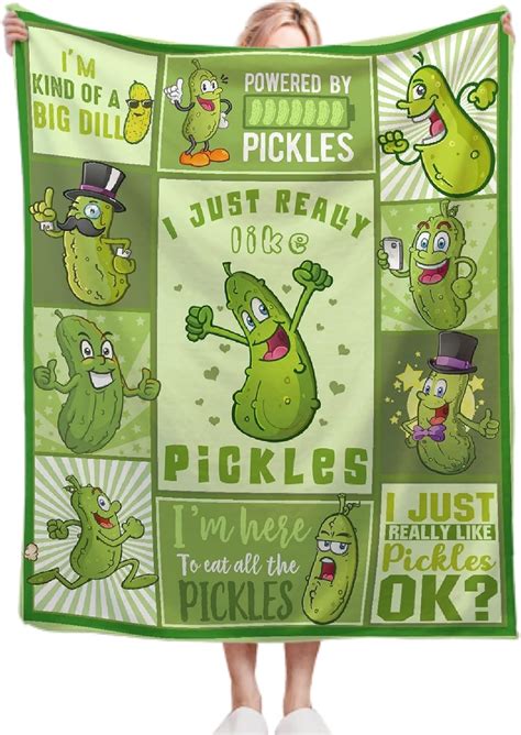 Amazon Pickle Blanket For Pickles Lover Funny Pickle Gifts Blanket