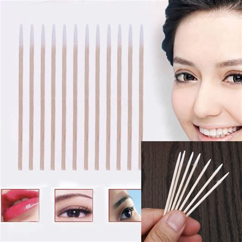 300pcs Wood Cotton Swab Cosmetics Permanent Makeup Health Medical Ear