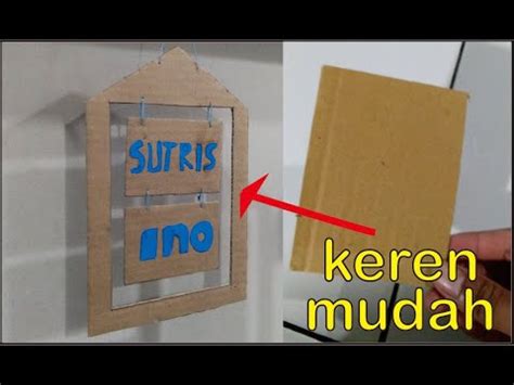 Cara Membuat Name Tag Dari Karton Materisekolah Github Io