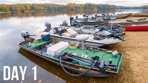 Epic Topwater During Bass Fishing Fall Classic Biggest Jon Boat