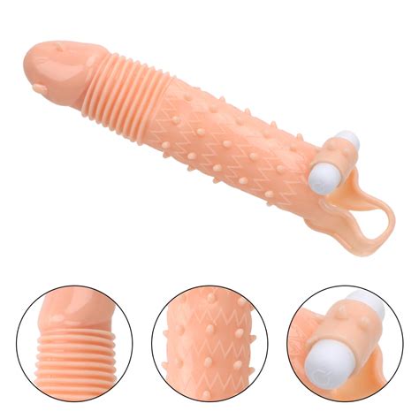 2 Types Adjustable Big Cock Ring Reusable Silicone Long Condom Penis