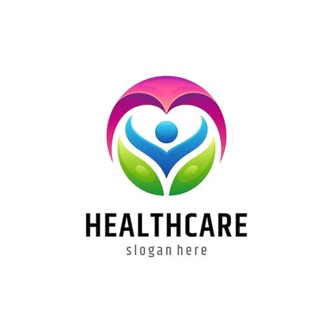 Diseño De Logotipo De Salud Humana Vector Premium