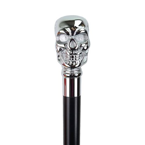 Skull Handle Chrome Dress Cane Uk