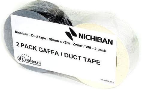 Nichiban NT116 Gaffa Tape 50mm X 25m Wit Bol