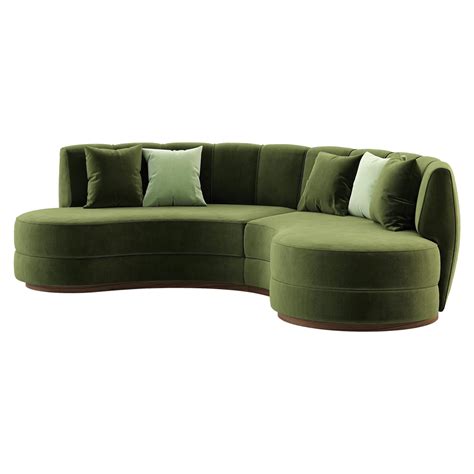 Green Velvet Sofa | Baci Living Room