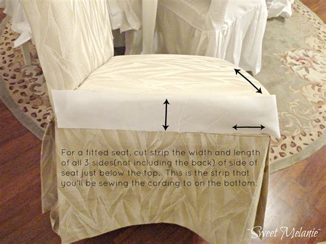 ~sweet Melanie~ How To Make A Dining Chair Slipcover