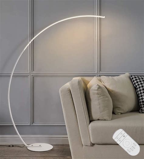 Lampadaire Arc Led Salon Lampadaire Sur Pied Led W Dimmable Avec