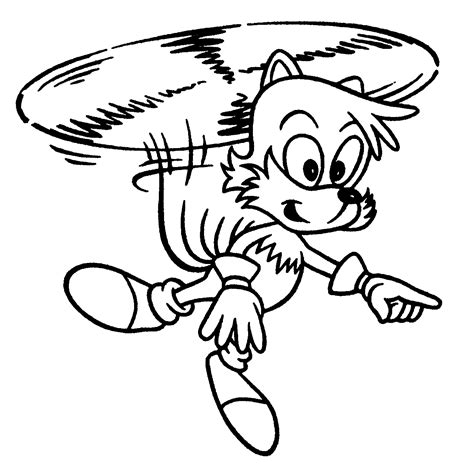 Msonic Tails Flying Coloring Pages Coloring Pages