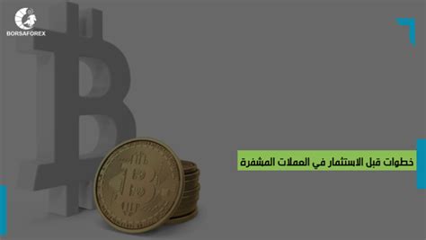 خطوات قبل الاستثمار في العملات المشفرة Borsaforex