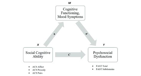 Mediation Model For The Relationship Between Social Cognitive Ability Download Scientific