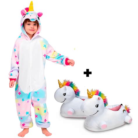 Kit Pijama Kigurumi E Pantufa Unic Rnio Pel Cia Menina No Shoptime